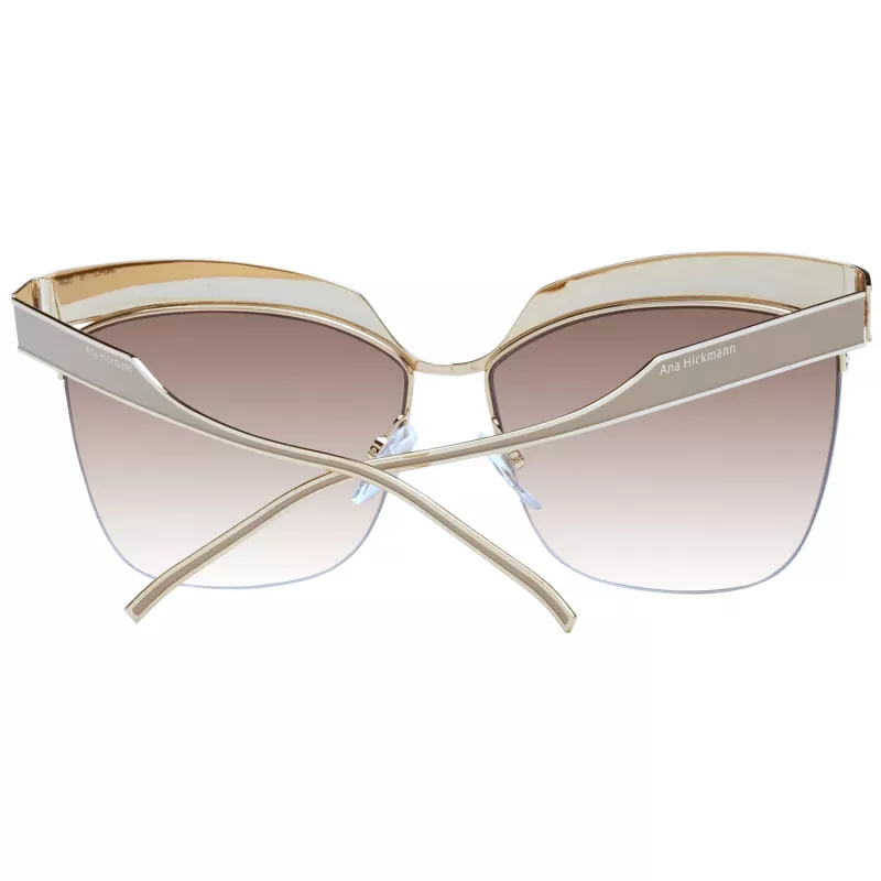 ANA HICKMANN Women's Butterfly Cat Eye Sunglasses AH3179-6204A Havana Tortoise Gradient Brown 62mm
