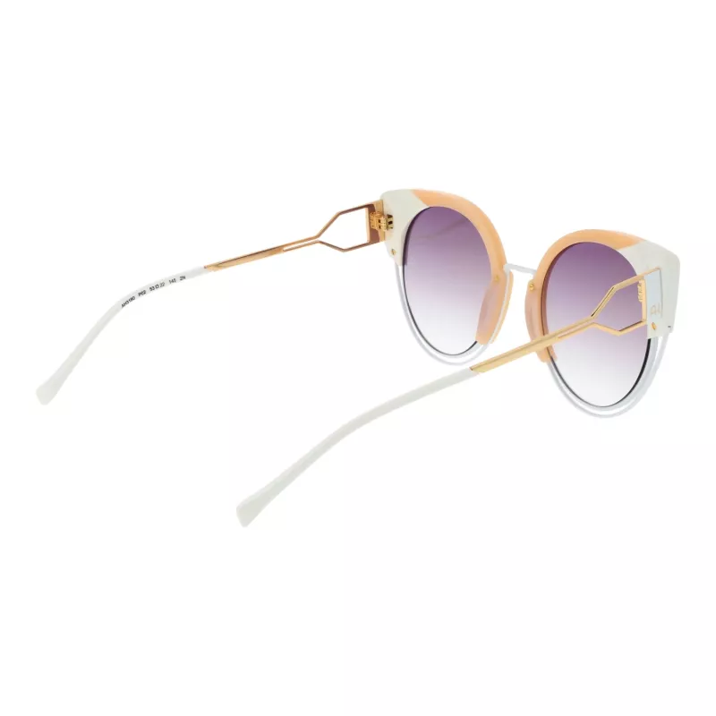ANA HICKMANN Women's Cat Eye Sunglasses AH3180-52P02 - Havana Acetate Frame with Brown Gradient Lenses - 53/22/145 mm
