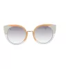 ANA HICKMANN Women's Cat Eye Sunglasses AH3180-52P02 - Havana Acetate Frame with Brown Gradient Lenses - 53/22/145 mm