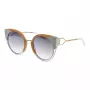 ANA HICKMANN Women's Cat Eye Sunglasses AH3180-52P02 - Havana Acetate Frame with Brown Gradient Lenses - 53/22/145 mm
