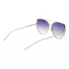 ANA HICKMANN Women's Cat Eye Sunglasses HI3068-5804B Black Acetate Gradient Grey Lens 58/18/145 mm