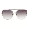 ANA HICKMANN Women's Cat Eye Sunglasses HI3068-5804B Black Acetate Gradient Grey Lens 58/18/145 mm