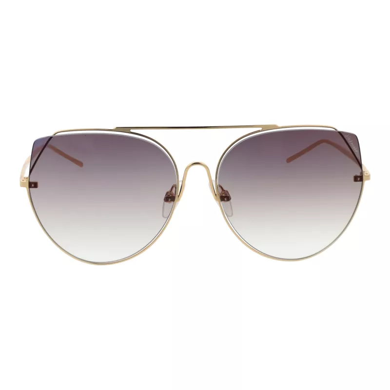 ANA HICKMANN Women's Cat Eye Sunglasses HI3068-5804B Black Acetate Gradient Grey Lens 58/18/145 mm