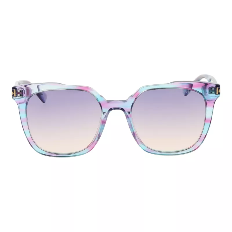 ANA HICKMANN Women's Cat Eye Sunglasses HIY9002-50E01 Havana Brown Acetate Frame Brown Gradient Lens 50/18/135 mm