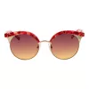 ANA HICKMANN Women's HI3050-52E01 Sunglasses Havana Brown Gradient Butterfly Square Acetate UV400
