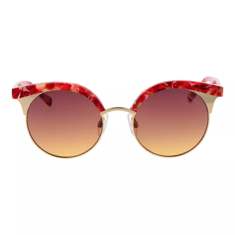 ANA HICKMANN Women's HI3050-52E01 Sunglasses Havana Brown Gradient Butterfly Square Acetate UV400