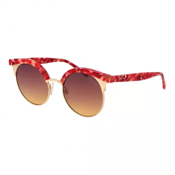 ANA HICKMANN Women's HI3050-52E01 Sunglasses Havana Brown Gradient Butterfly Square Acetate UV400