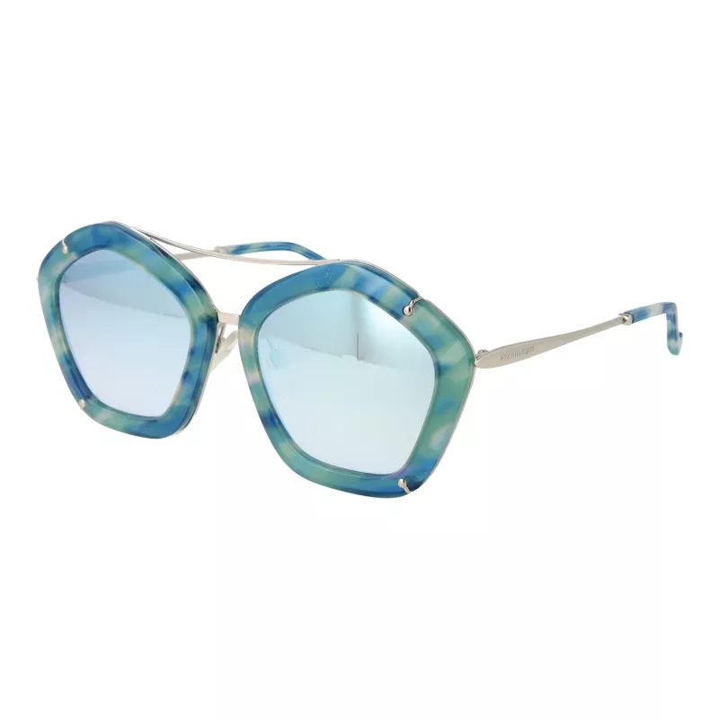 ANA HICKMANN Women's Sunglasses AH3165-56G23 Havana Brown Acetate Rectangular UV400