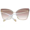 ANA HICKMANN Women's Sunglasses AH3177-6404C Havana Butterfly 64mm