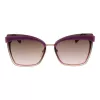 ANA HICKMANN Women's Sunglasses AH3177-6404E Gold Frame Gradient Brown Lens 64mm