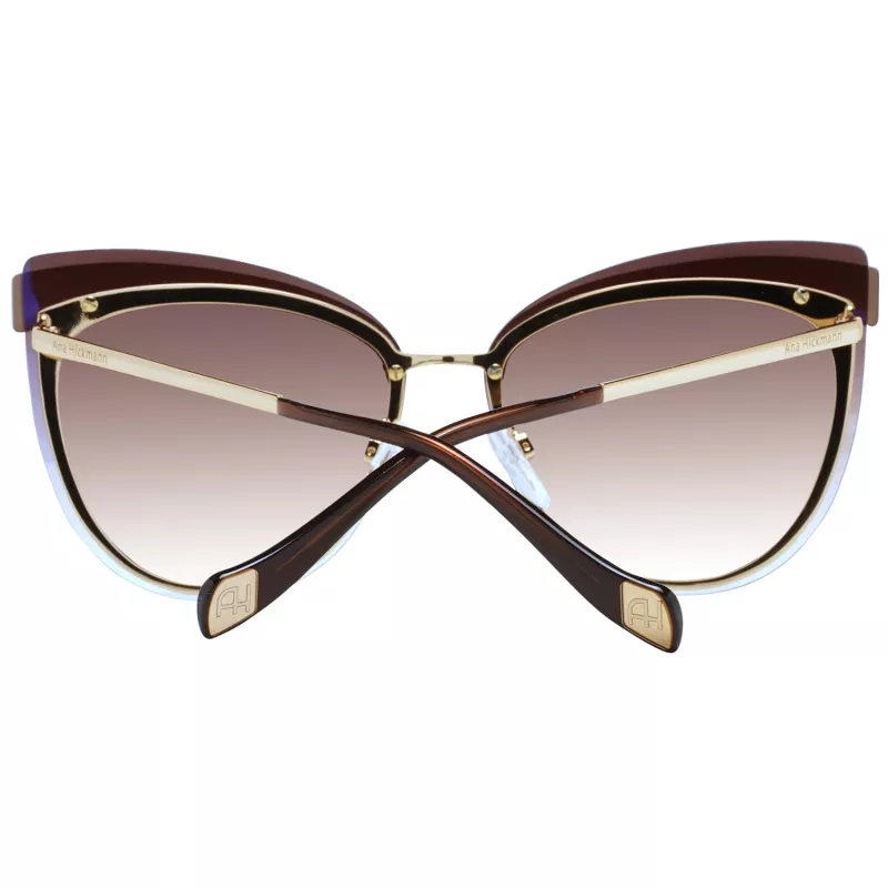 ANA HICKMANN Women's Sunglasses AH3178-6604C Butterfly Cat-Eye Havana Brown