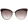 ANA HICKMANN Women's Sunglasses AH3178-6604C Butterfly Cat-Eye Havana Brown