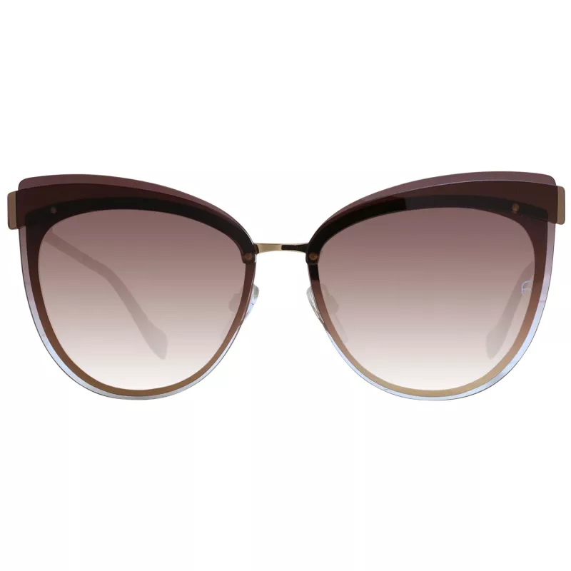 ANA HICKMANN Women's Sunglasses AH3178-6604C Butterfly Cat-Eye Havana Brown