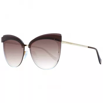 ANA HICKMANN Women's Sunglasses AH3178-6604C Butterfly Cat-Eye Havana Brown