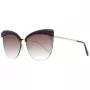 ANA HICKMANN Women's Sunglasses AH3178-6604C Butterfly Cat-Eye Havana Brown