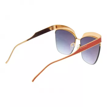 ANA HICKMANN Women's Sunglasses AH3179-6205A Butterfly Cat Eye Havana Acetate Brown Gradient UV400 62mm