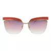 ANA HICKMANN Women's Sunglasses AH3179-6205A Butterfly Cat Eye Havana Acetate Brown Gradient UV400 62mm