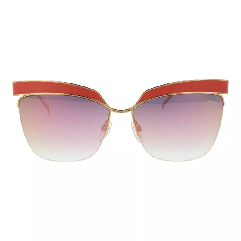 ANA HICKMANN Women's Sunglasses AH3179-6205A Butterfly Cat Eye Havana Acetate Brown Gradient UV400 62mm