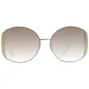 ANA HICKMANN Women's Sunglasses AH3188-5704A Gold/Brown Butterfly Metal Frame UV400