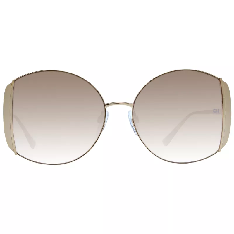 ANA HICKMANN Women's Sunglasses AH3188-5704A Gold/Brown Butterfly Metal Frame UV400