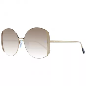ANA HICKMANN Women's Sunglasses AH3188-5704A Gold/Brown Butterfly Metal Frame UV400