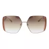 ANA HICKMANN Women's Sunglasses AH3189-5605B - Brown Acetate Frame, Brown Gradient Polycarbonate Lenses, 57mm Lens Width, UV400 Protection