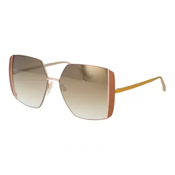 ANA HICKMANN Women's Sunglasses AH3189-5605B - Brown Acetate Frame, Brown Gradient Polycarbonate Lenses, 57mm Lens Width, UV400 Protection