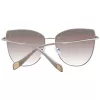 ANA HICKMANN Women's Sunglasses AH3190-5902S Brown Havana Oversized Square Acetate Frame Brown Gradient Lens 60/15/145 mm