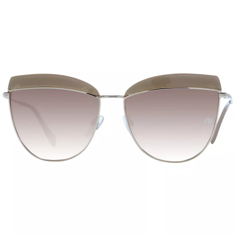 ANA HICKMANN Women's Sunglasses AH3190-5902S Brown Havana Oversized Square Acetate Frame Brown Gradient Lens 60/15/145 mm
