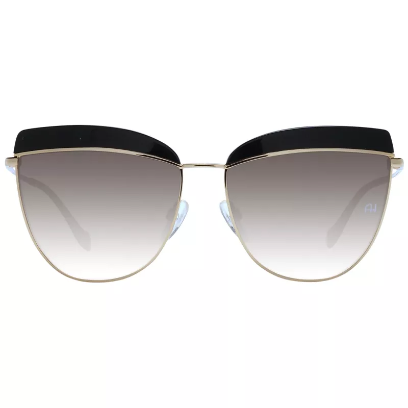 ANA HICKMANN Women's Sunglasses AH3190-59A01 Gold/Brown Butterfly 60mm
