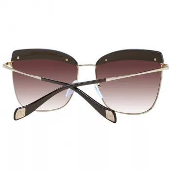 ANA HICKMANN Women's Sunglasses AH3191-59D02 Havana/Brown Rectangular Acetate Frame Brown Gradient Lens 60/15/145 mm