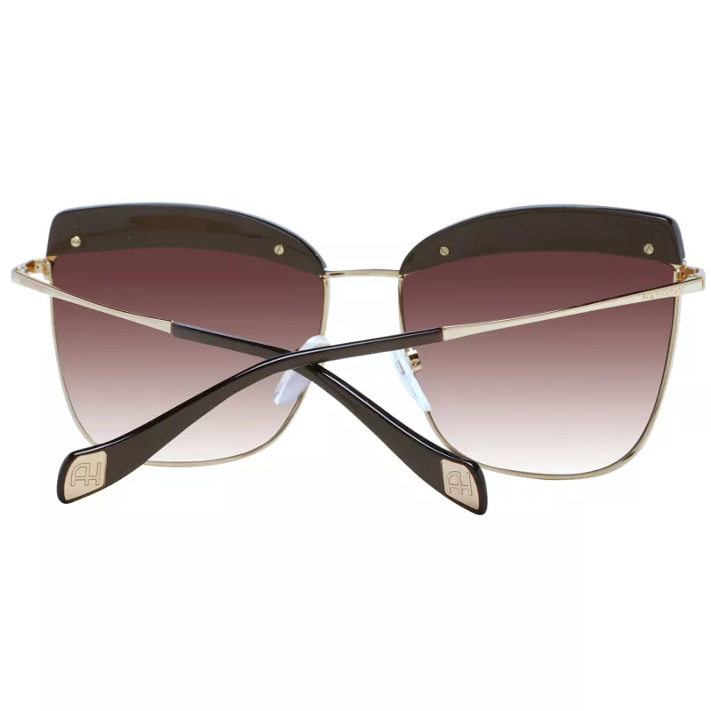 ANA HICKMANN Women's Sunglasses AH3191-59D02 Havana/Brown Rectangular Acetate Frame Brown Gradient Lens 60/15/145 mm