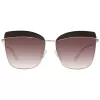 ANA HICKMANN Women's Sunglasses AH3191-59D02 Havana/Brown Rectangular Acetate Frame Brown Gradient Lens 60/15/145 mm
