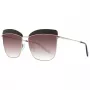 ANA HICKMANN Women's Sunglasses AH3191-59D02 Havana/Brown Rectangular Acetate Frame Brown Gradient Lens 60/15/145 mm