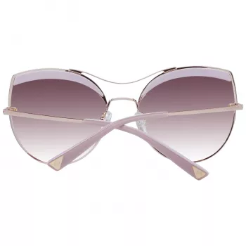 ANA HICKMANN Women's Sunglasses AH3207-59H01 Butterfly Cat Eye Acetate Frame Gradient Brown Lens UV400