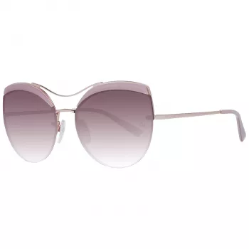 ANA HICKMANN Women's Sunglasses AH3207-59H01 Butterfly Cat Eye Acetate Frame Gradient Brown Lens UV400