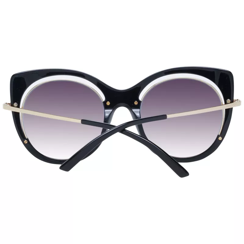 ANA HICKMANN Women's Sunglasses AH9265-54A01 - Black Acetate Frame, Grey Polycarbonate Lenses, UV400 Protection, 54/22/145 mm