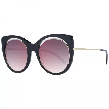 ANA HICKMANN Women's Sunglasses AH9265-54A01 - Black Acetate Frame, Grey Polycarbonate Lenses, UV400 Protection, 54/22/145 mm