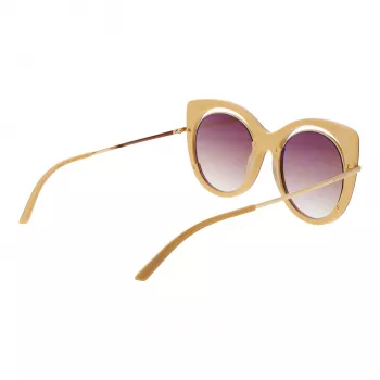 ANA HICKMANN Women's Sunglasses AH9265-54H02 Havana Acetate Square Frame Brown Gradient Lens 54mm