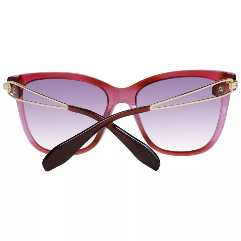 ANA HICKMANN Women's Sunglasses AH9270-54C02 Cat Eye Acetate Frame Brown Gradient Lens UV400
