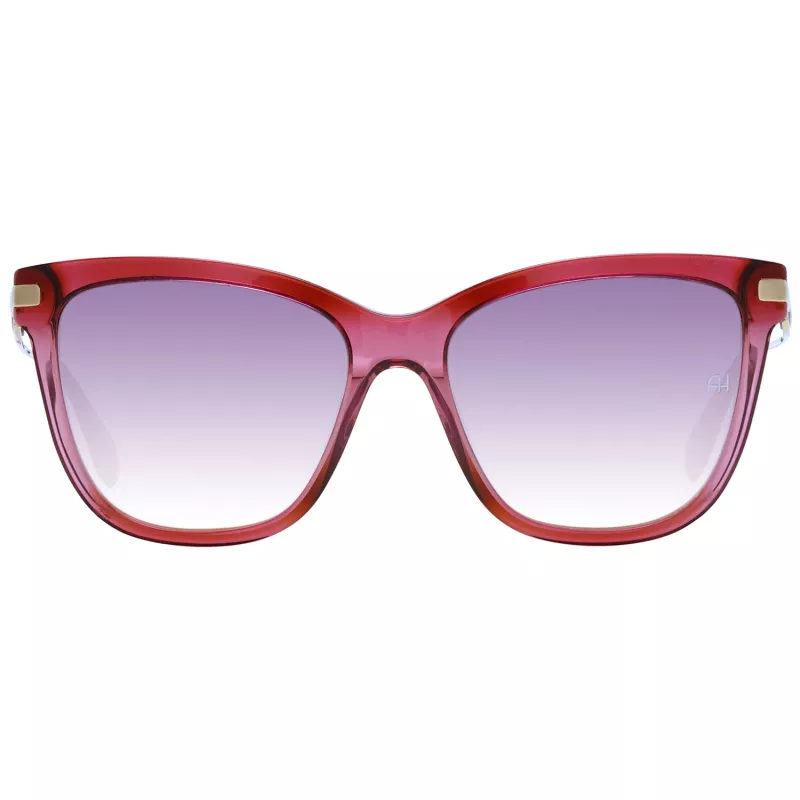 ANA HICKMANN Women's Sunglasses AH9270-54C02 Cat Eye Acetate Frame Brown Gradient Lens UV400