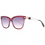 ANA HICKMANN Women's Sunglasses AH9270-54C02 Cat Eye Acetate Frame Brown Gradient Lens UV400