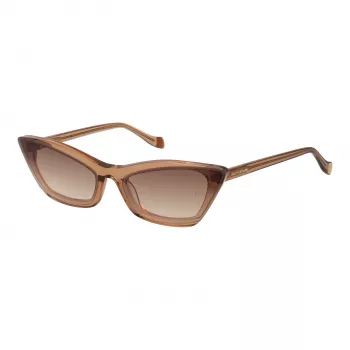 ANA HICKMANN Women's Sunglasses AH9278-64T03 Gold/Brown Gradient Butterfly Metal Frame