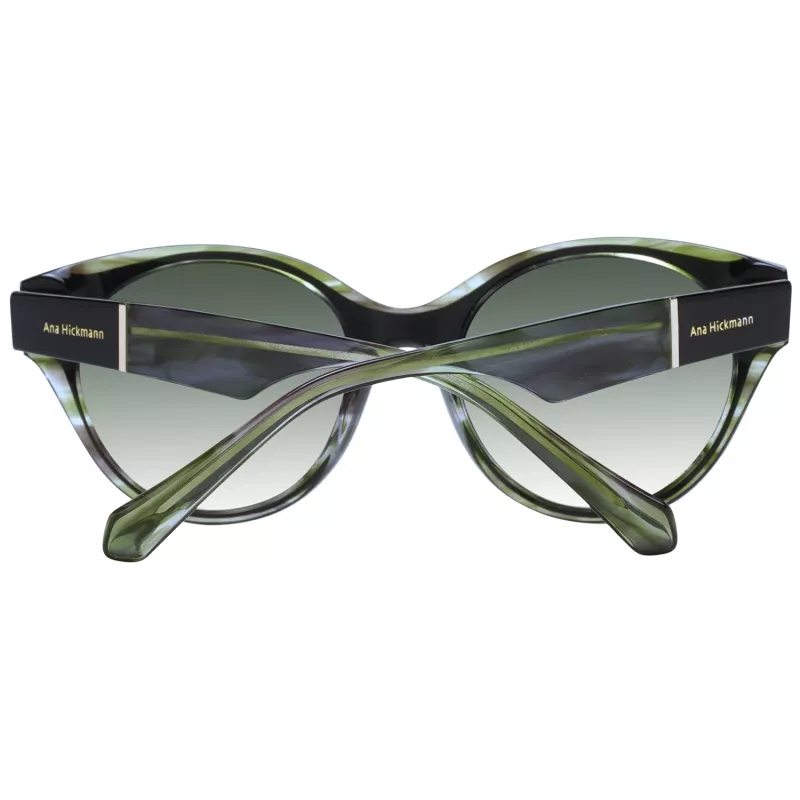 ANA HICKMANN Women's Sunglasses AH9345-51H01 Cat Eye Havana Acetate Frame Brown Gradient Lens UV400