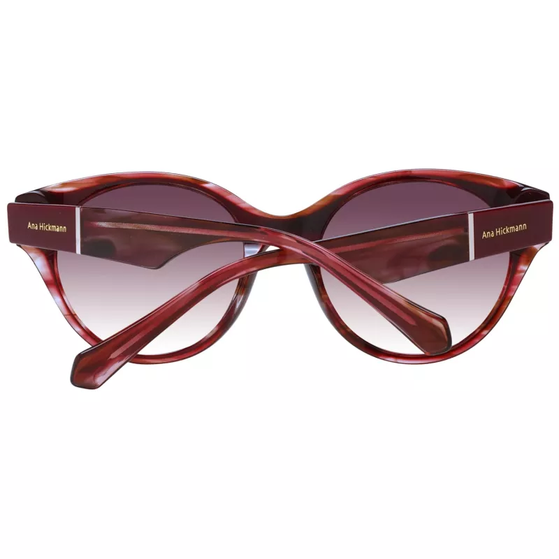ANA HICKMANN Women's Sunglasses AH9345-51H03 Butterfly/Square Acetate Frame Brown Gradient Lens 53mm