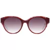 ANA HICKMANN Women's Sunglasses AH9345-51H03 Butterfly/Square Acetate Frame Brown Gradient Lens 53mm