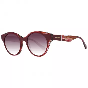 ANA HICKMANN Women's Sunglasses AH9345-51H03 Butterfly/Square Acetate Frame Brown Gradient Lens 53mm