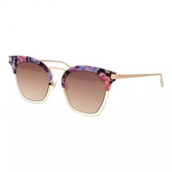 ANA HICKMANN Women's Sunglasses HI3037A-54H02 Havana Butterfly Frame Brown Gradient Lens 51/22/145 mm
