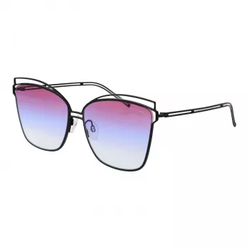 ANA HICKMANN Women's Sunglasses HI3049-6109B Havana Brown Acetate Square Frame Brown Gradient Lens 61/15/145 mm
