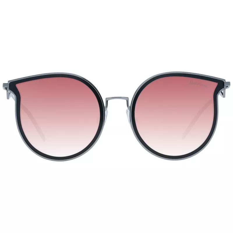 ANA HICKMANN Women's Sunglasses HI3066-5402A Gold/Brown Butterfly Metal Frame Brown Gradient Lens 54mm